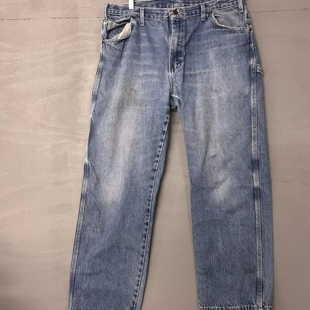 Dickies Men's Carpenter Work Pants Faded Blue Relaxed‎ Fit 36X30